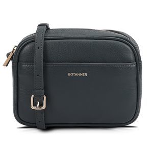 Genuine Leather Crossbody Bag With An Adjustable Strap And Top Zip xD